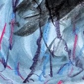 ohne titel, 2022, mischtechnik auf papier, 59,7x42 cm, copyright vg bildkunst + axel hptner